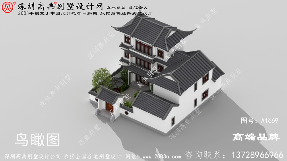 新中式别墅 ，色调 和谐 ，品位 高雅 ，是回乡 盖房子 的好选择 。